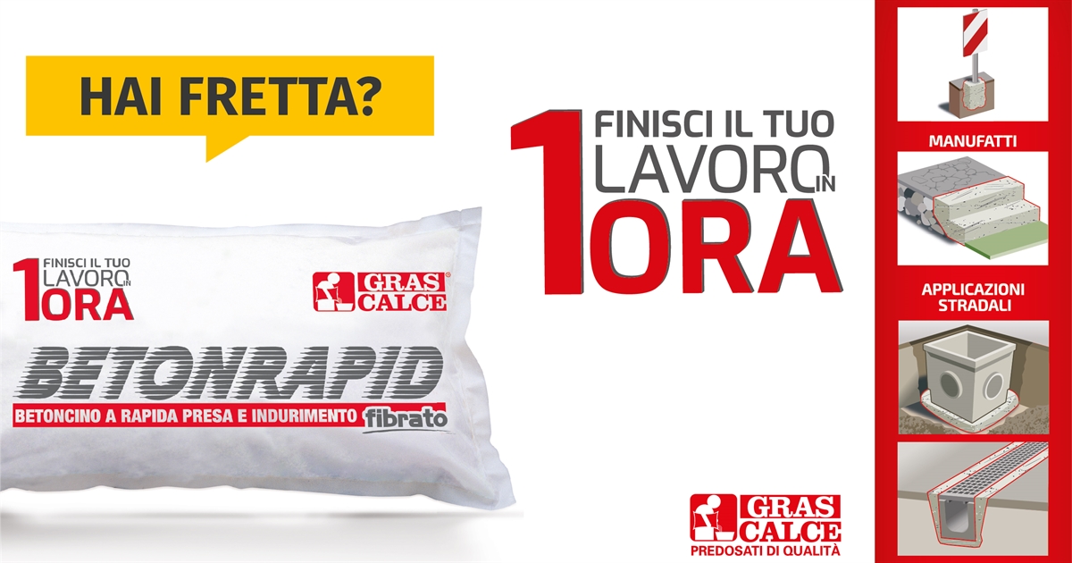 BETONRAPID - Betoncino predosato fibrato